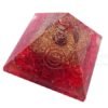 Orgone Red Onyx Pyramid with Crystal Point