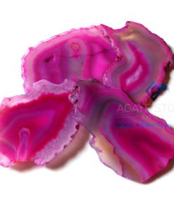 Pink Onyx Agate Polished Slices