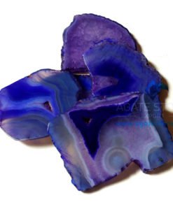 Purple Onyx Agate Stone Slices