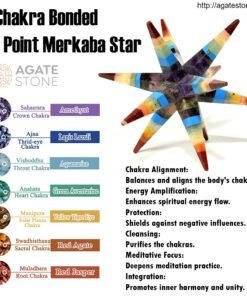 7 Chakra Bonded 20 Point Merkaba Star for Sale 1