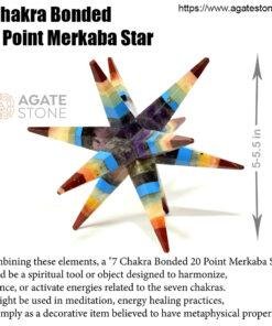 7 Chakra Bonded 20 Point Merkaba Star for Sale 4