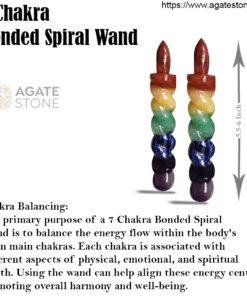 7 Chakra Bonded Spiral Wand 4