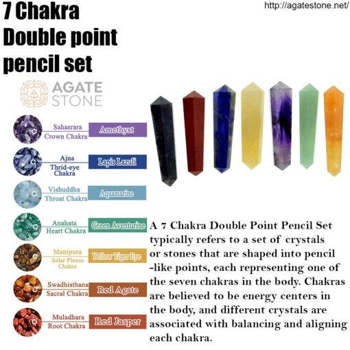 7 Chakra Double Point Pencil Set 1