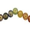 7 Chakra Engraved Oval Set