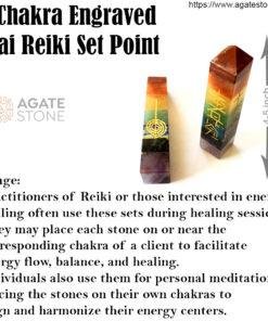 7 Chakra Engraved Usai Reiki Set Point 3