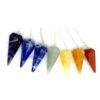 7 Chakra Facted Cone Pendulum Set