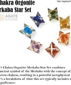 7 Chakra Orgonite Merkaba Star Set 4