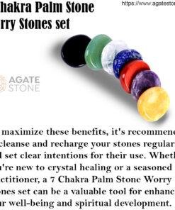 7 Chakra Palm Stones Worry Stone Set 4