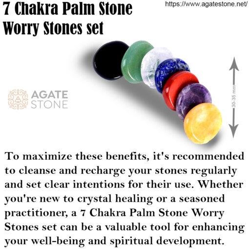 7 Chakra Palm Stones Worry Stone Set 4