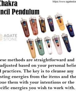 7 Chakra Pencil Pendant Flat Points (5)