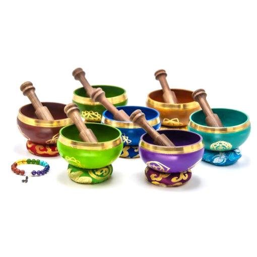 A Set of 7 Chakra Healing Singing Bowls 1