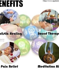 A Set of 7 Chakra Healing Singing Bowls 3