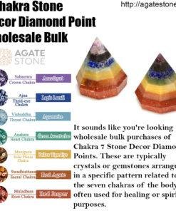 Chakra 7 Stone Decor Diamond Point Wholesale Bulk 1