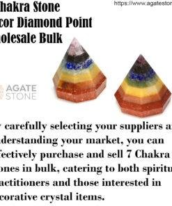 Chakra 7 Stone Decor Diamond Point Wholesale Bulk 4