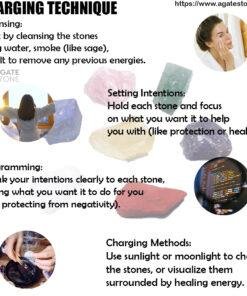 Chakra Protection Natural Rough Stone Healing Sets 2