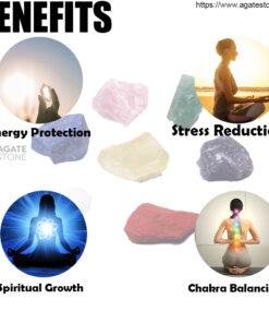 Chakra Protection Natural Rough Stone Healing Sets 3