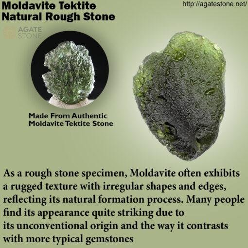 Moldavite Tektite Natural Rough Stone Specimen 1