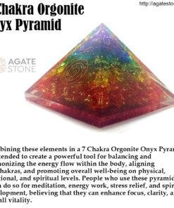 7 Chakra Orgonite Onyx Pyramid 4