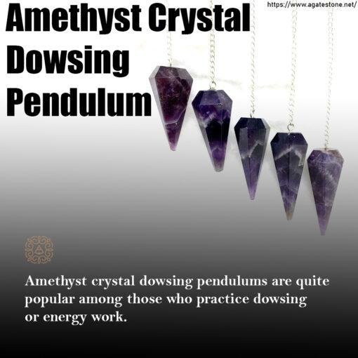 Amethyst Crystal Dowsing Pendulum 1