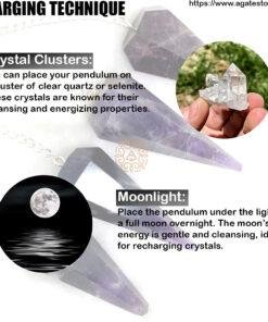 Amethyst Crystal Dowsing Pendulum 2