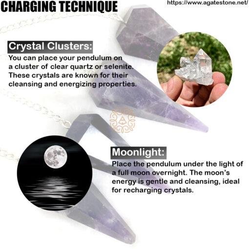 Amethyst Crystal Dowsing Pendulum 2