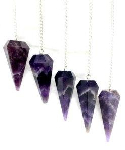 Amethyst Crystal Dowsing Pendulum