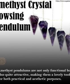 Amethyst Crystal Dowsing Pendulum 4