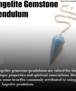 Angelite Gemstone Pendulum 1