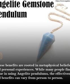 Angelite Gemstone Pendulum 4