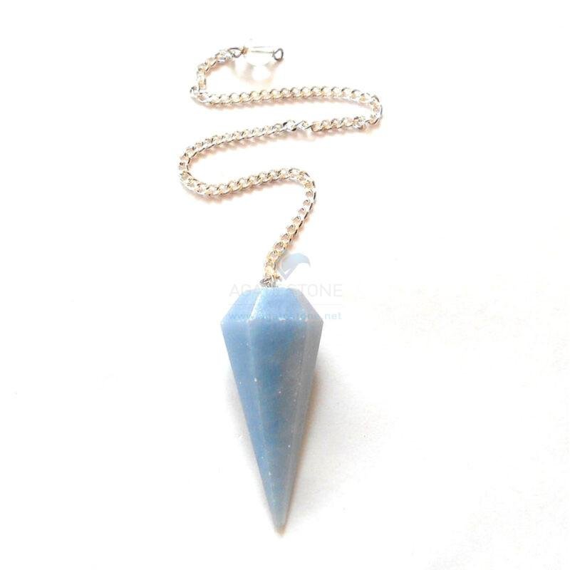 Angelite Gemstone Pendulum