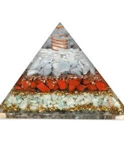 Angelite Red Jasper Amazonite Orgonite Pyramid