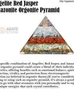 Angelite Red Jasper Amazonite Orgonite Pyramid 4