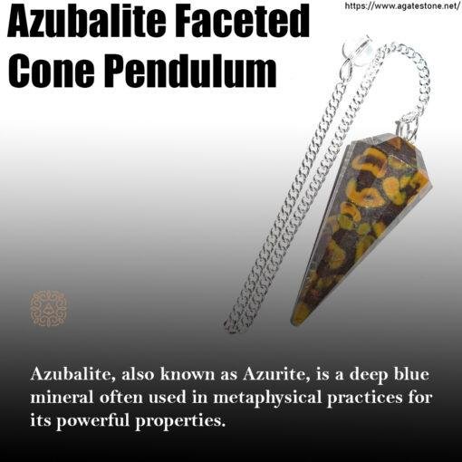 Azubalite Faceted Cone Pendulum 1