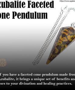 Azubalite Faceted Cone Pendulum 4