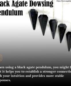 Black Agate Dowsing Pendulum 4