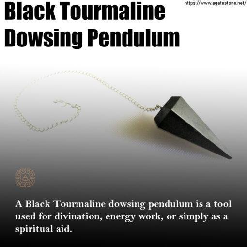 Black Tourmaline Dowsing Pendulum 1