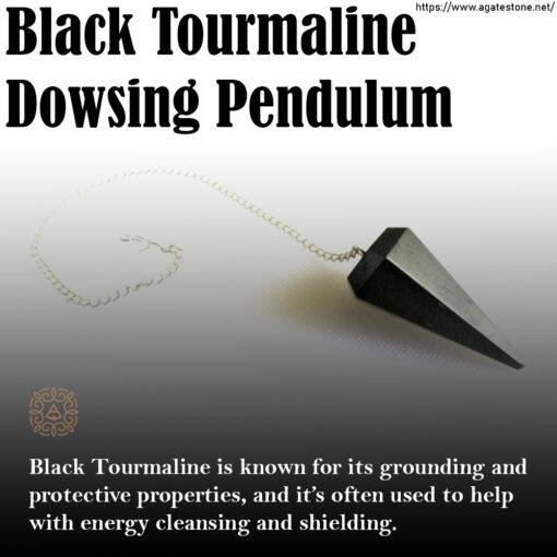 Black Tourmaline Dowsing Pendulum 4