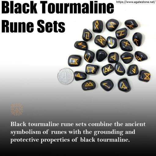 Black Tourmaline Rune Sets 1