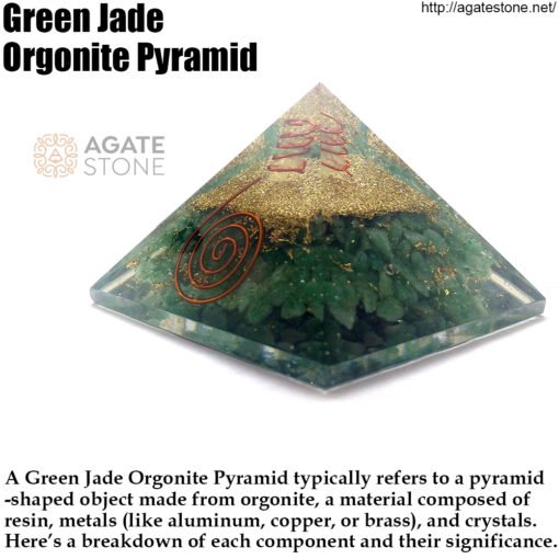 Green Jade Orgonite Pyramid 1