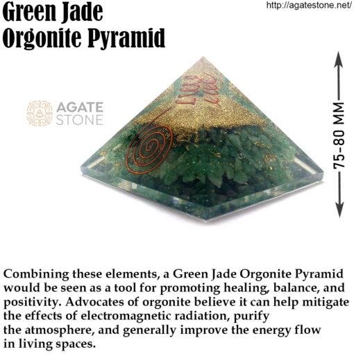 Green Jade Orgonite Pyramid 4