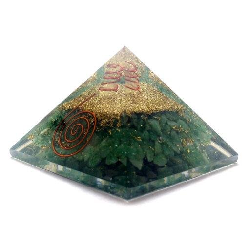 Green Jade Orgonite Pyramid