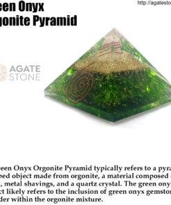 Green Onyx Orgonite Pyramid 1