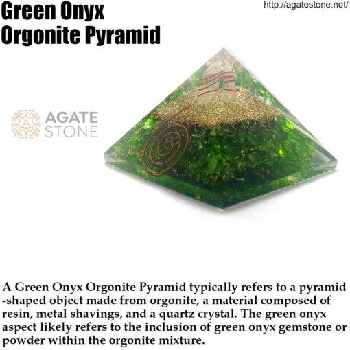 Green Onyx Orgonite Pyramid 1