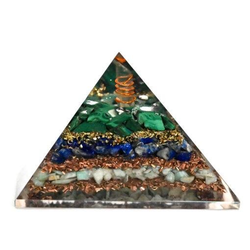 Malachite Lapis Amazonite Orgonite Pyramid