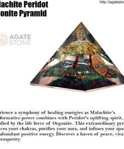 Malachite Peridot Orgonite Pyramid 1