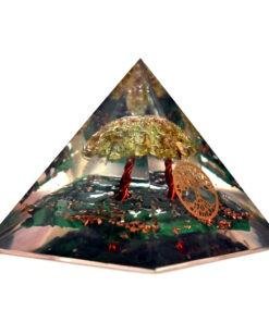 Malachite Peridot Orgonite Pyramid