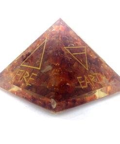 Orgonite Elements Engraved Pyramid