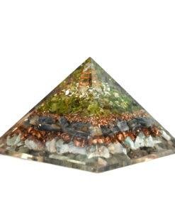 Peridot Blue Kyanite Larimar Orgonite Pyramid