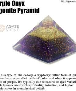 Purple Onyx Orgonite Pyramid 1