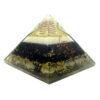 Rainbow Moonstone & Black Tourmaline Orgonite Pyramid